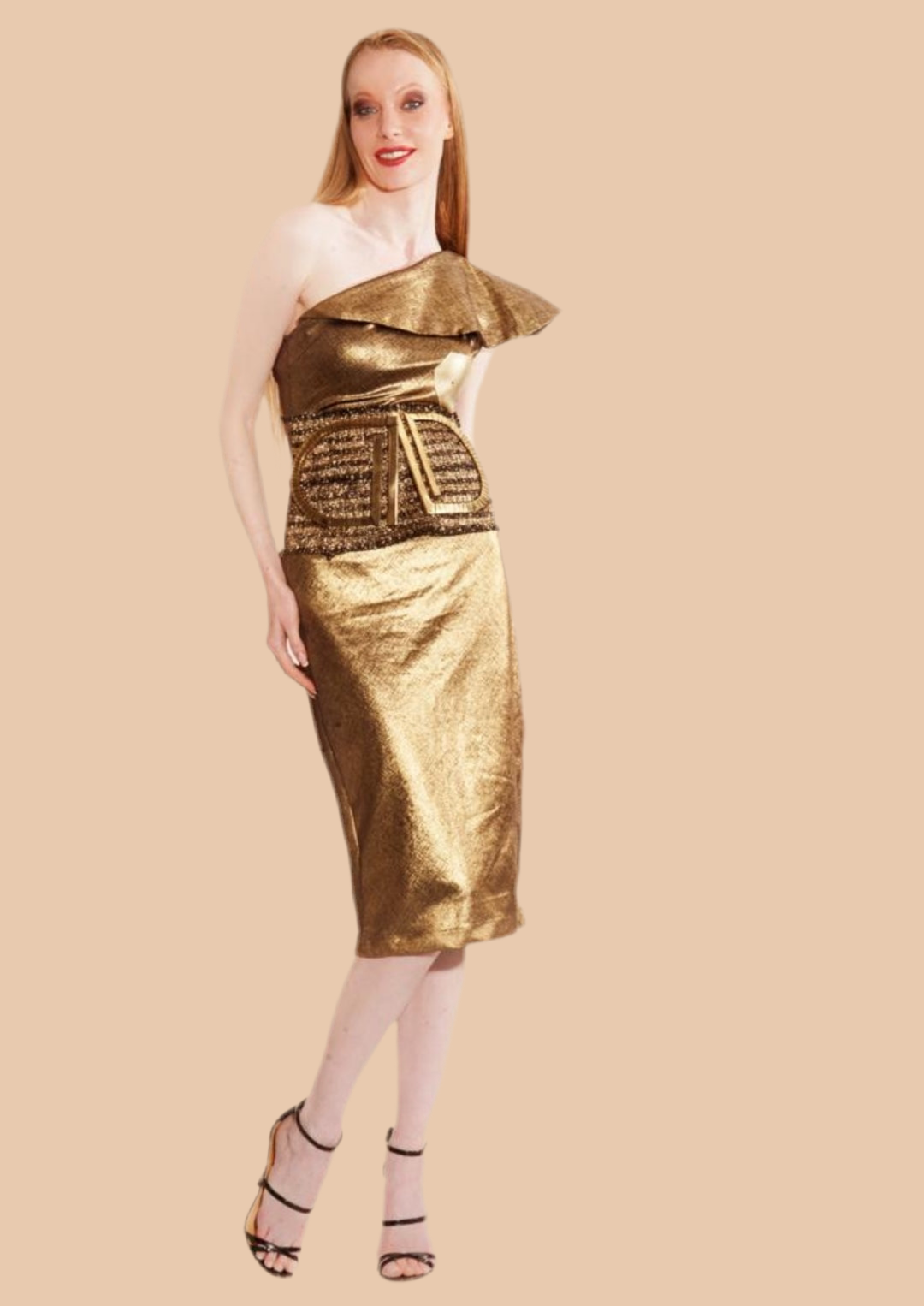 Gold Evening Dress - Golden Goddess
