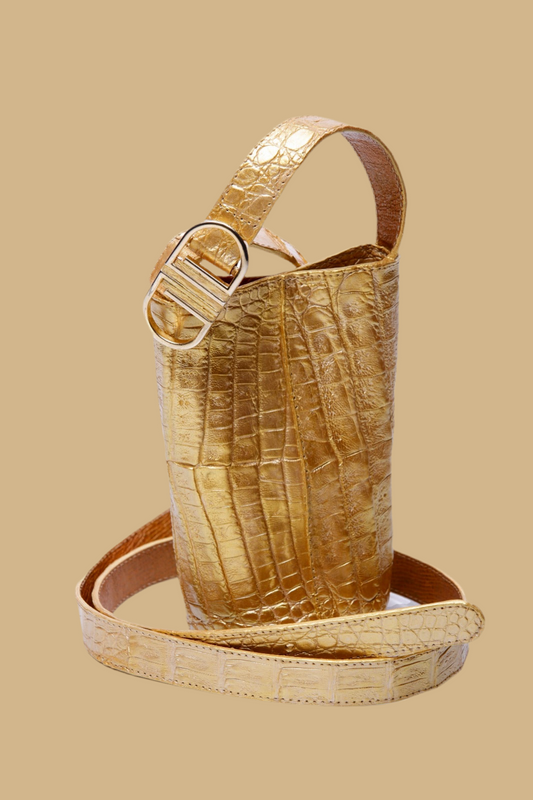 Luxury crocodile texture leather bag