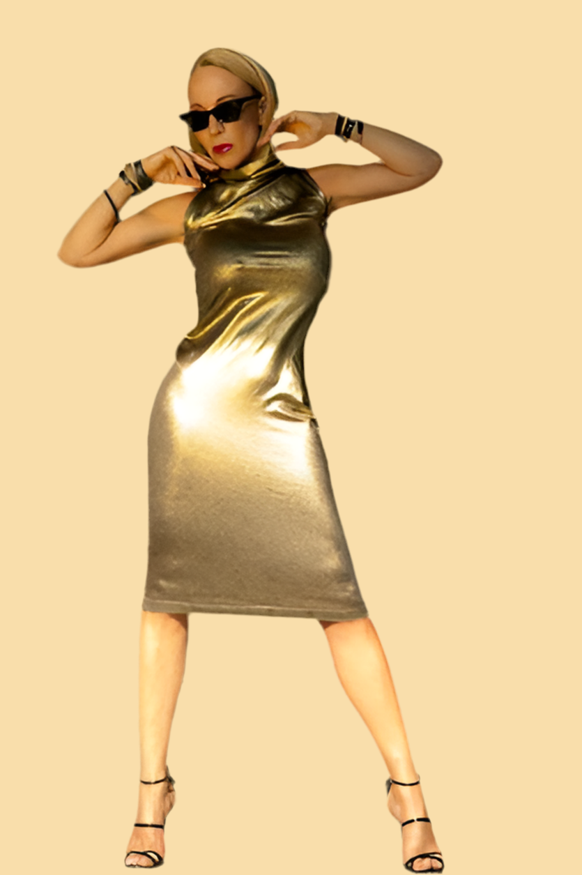 Gold Evening Dress - Golden Goddess