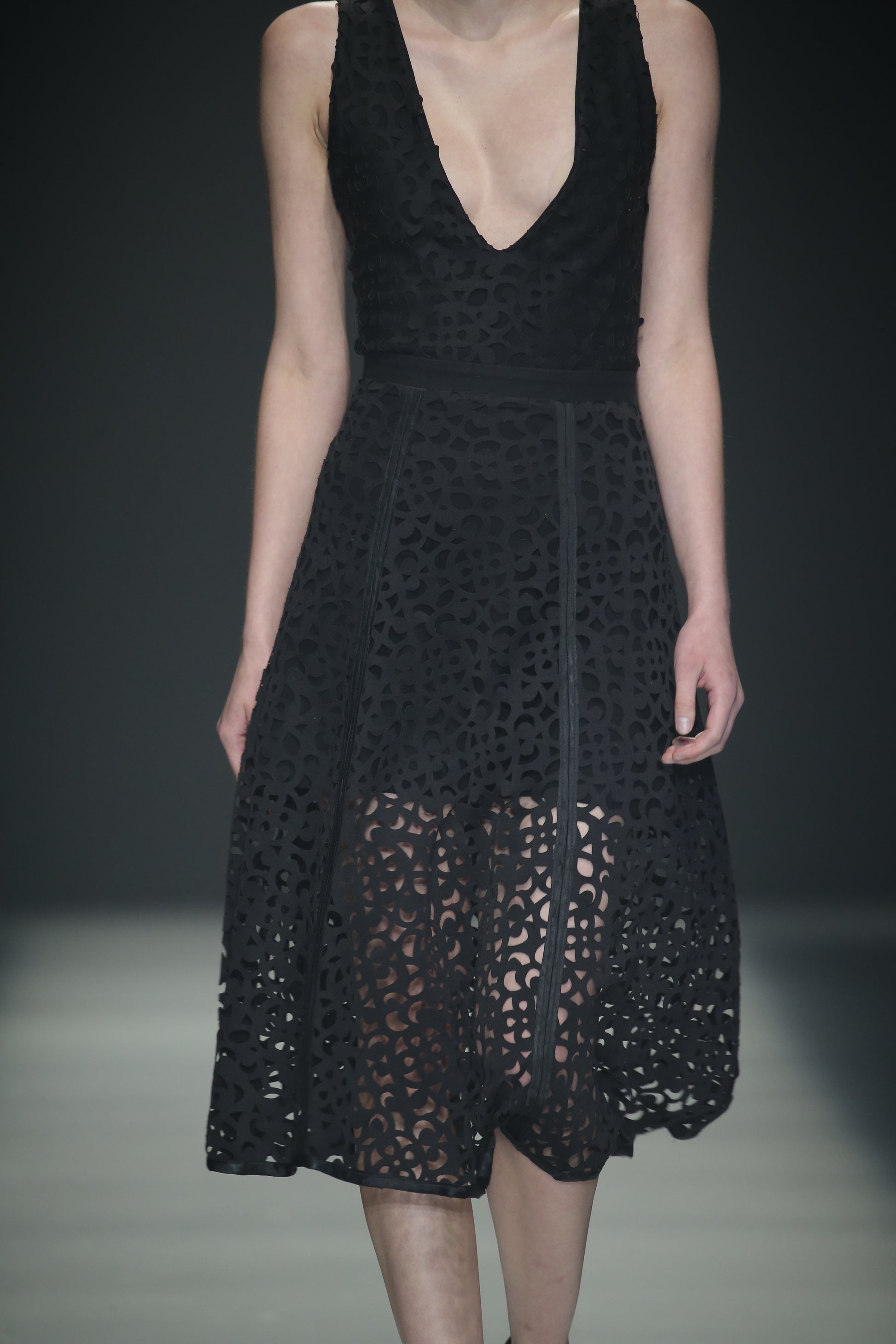 Dress Black in Laser - dieppacouture