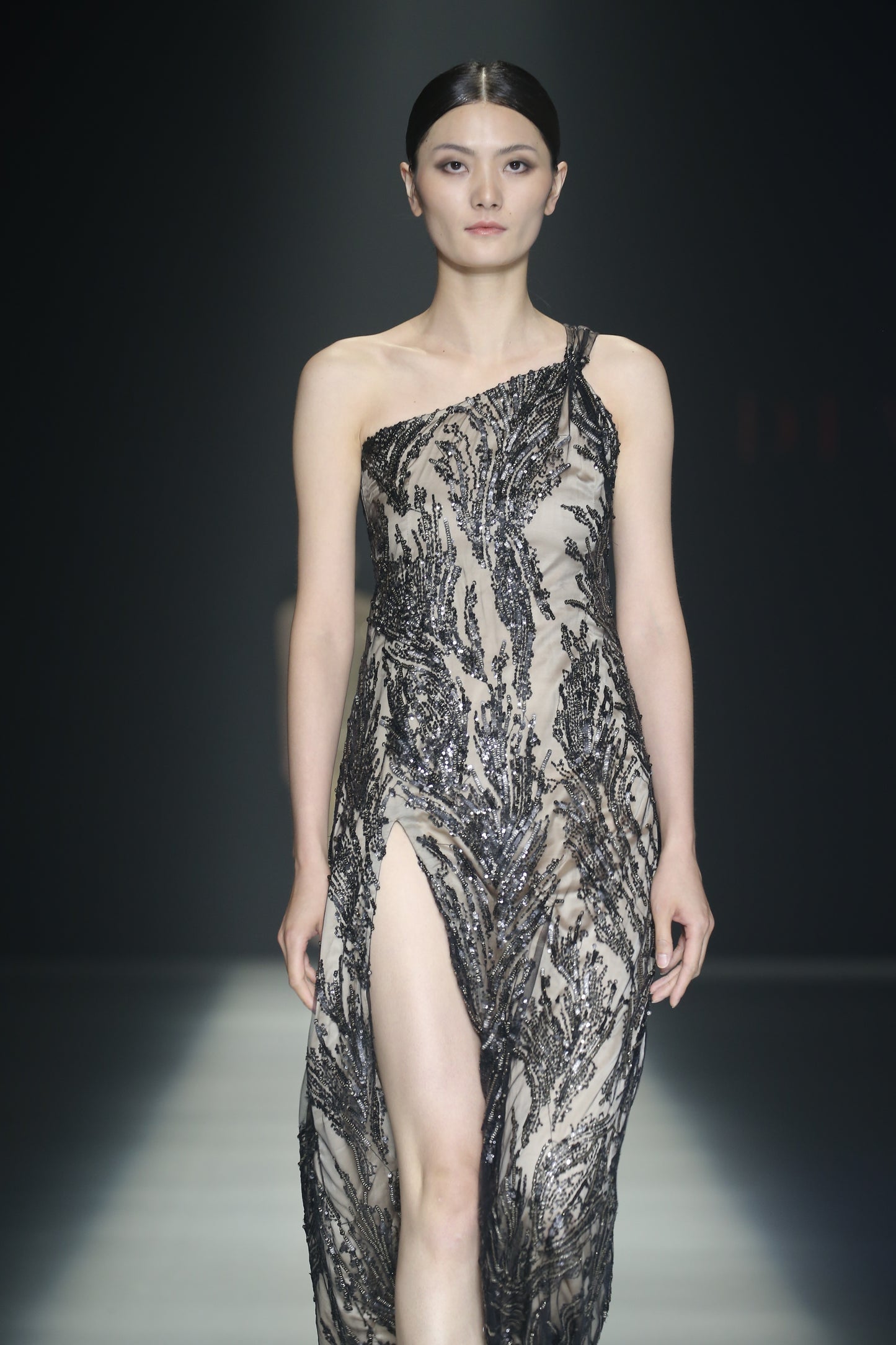 Dress one shoulder Pizzo - dieppacouture