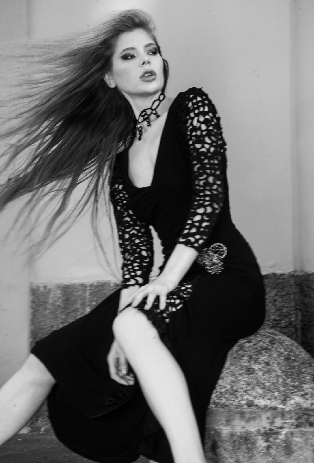 Black Long dress - dieppacouture