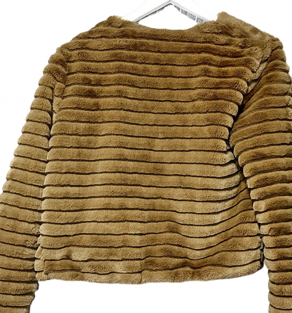 Eco Pelle Crop Jacket Mink - dieppacouture