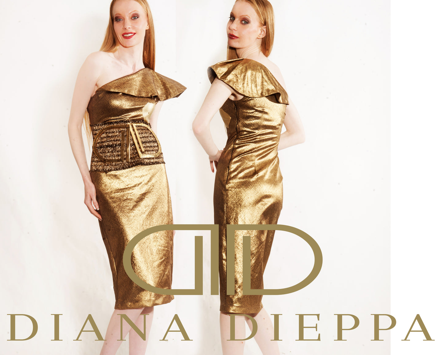 Gold Evening Dress - Golden Goddess