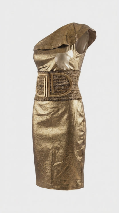 Gold Evening Dress - Golden Goddess