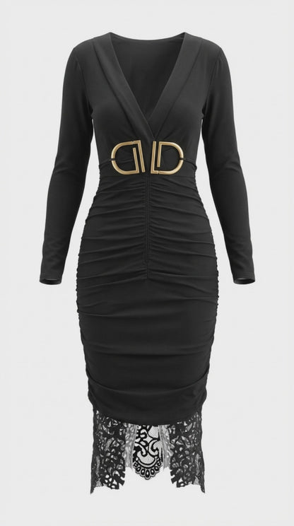 Italian Neoprene Dress - Milano Chic