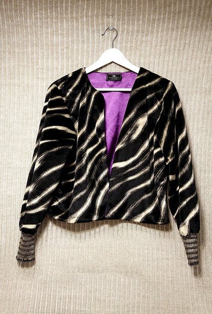 Violet of Eco Pelle Crop Jacket - dieppacouture